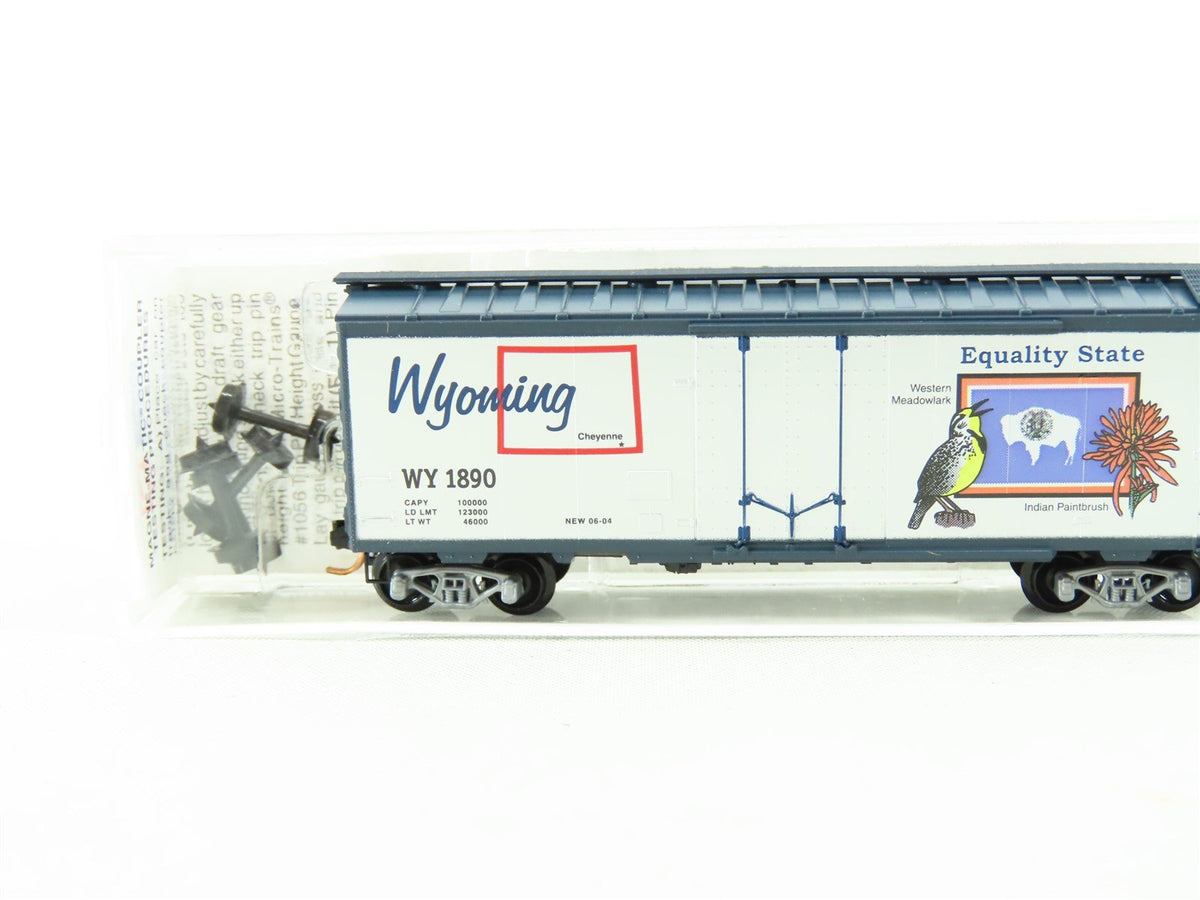 N Scale Micro-Trains MTL 21379 Wyoming State 40&#39; Boxcar #1890