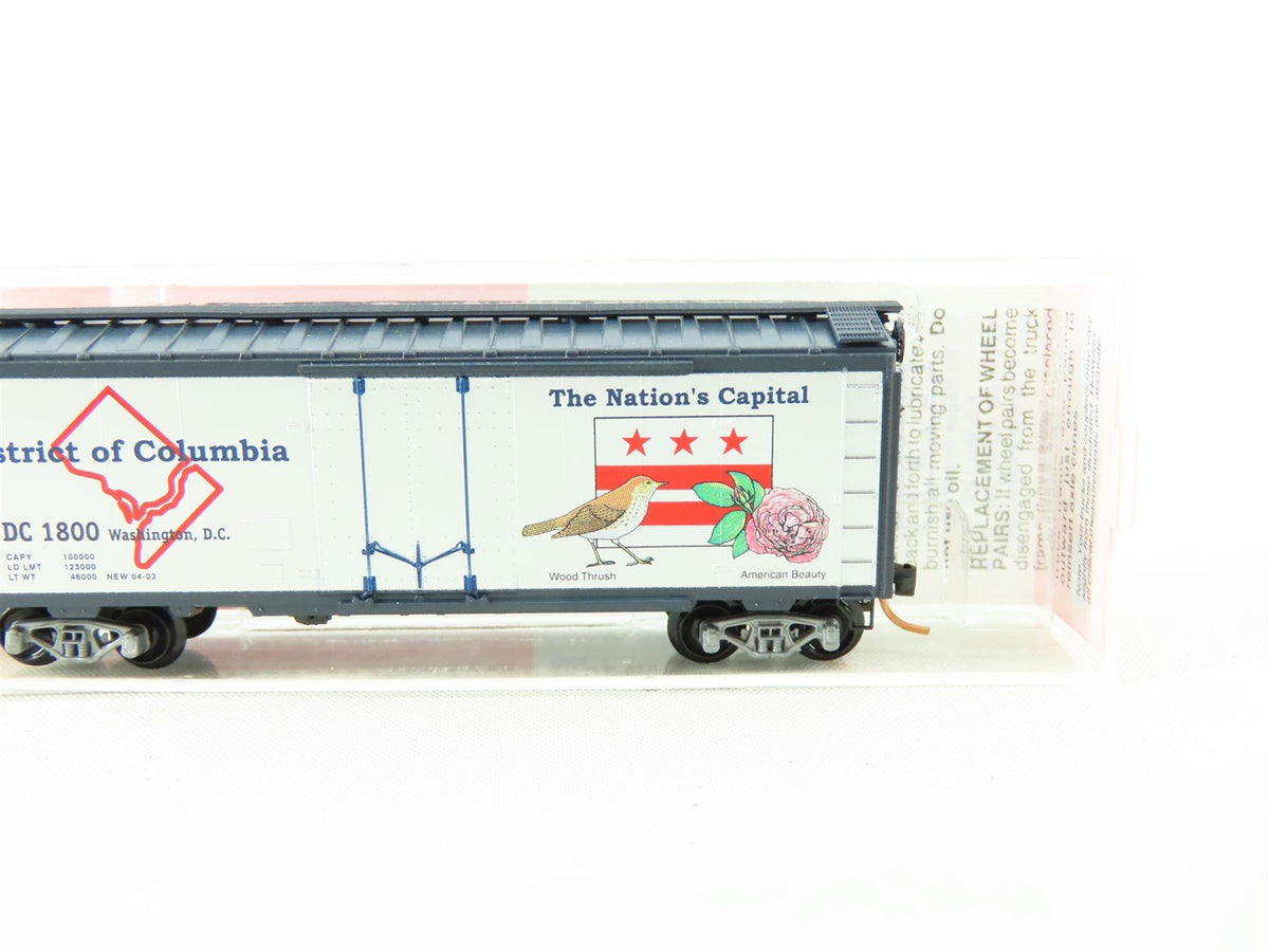 N Scale Micro-Trains MTL NSC 4-03 DC District of Columbia 40&#39; Boxcar #1800