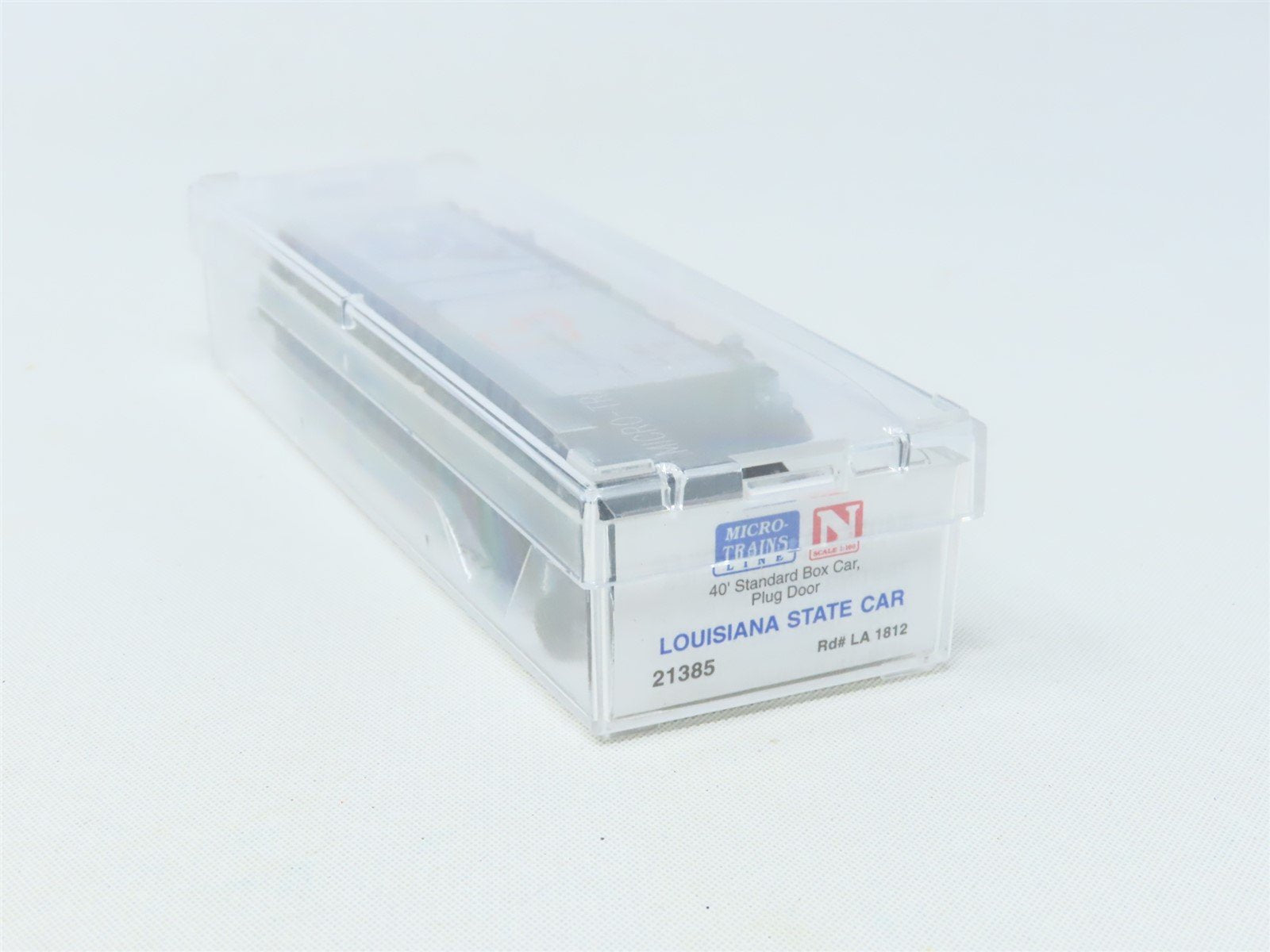 N Scale Micro-Trains MTL 21385 LA Louisiana State 40' Plug Door Box Car #1812