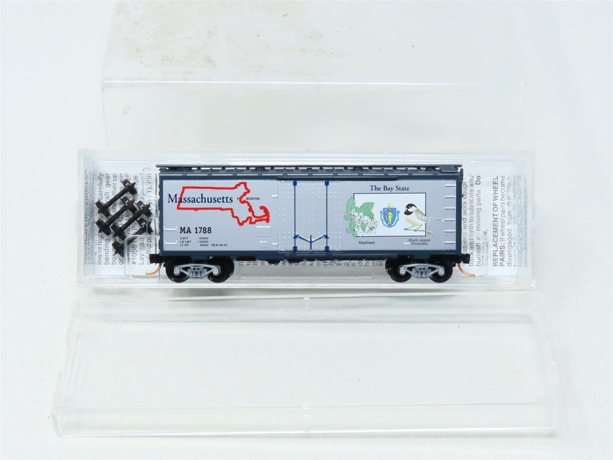 N Scale Micro-Trains MTL 21370 MA Massachusetts State 40&#39; Box Car #1788