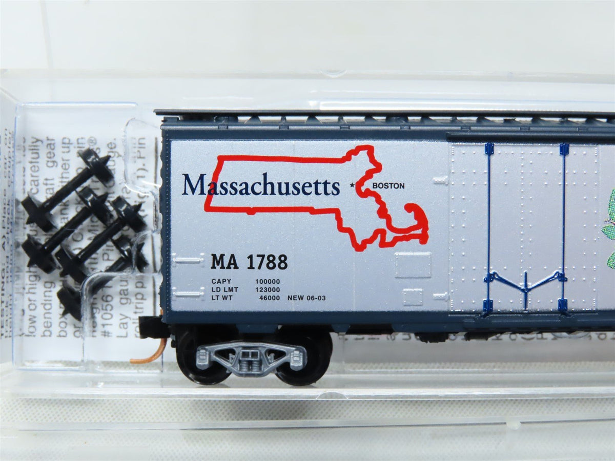 N Scale Micro-Trains MTL 21370 MA Massachusetts State 40&#39; Box Car #1788