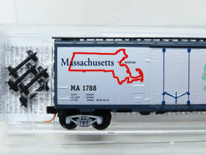 N Scale Micro-Trains MTL 21370 MA Massachusetts State 40' Box Car #1788