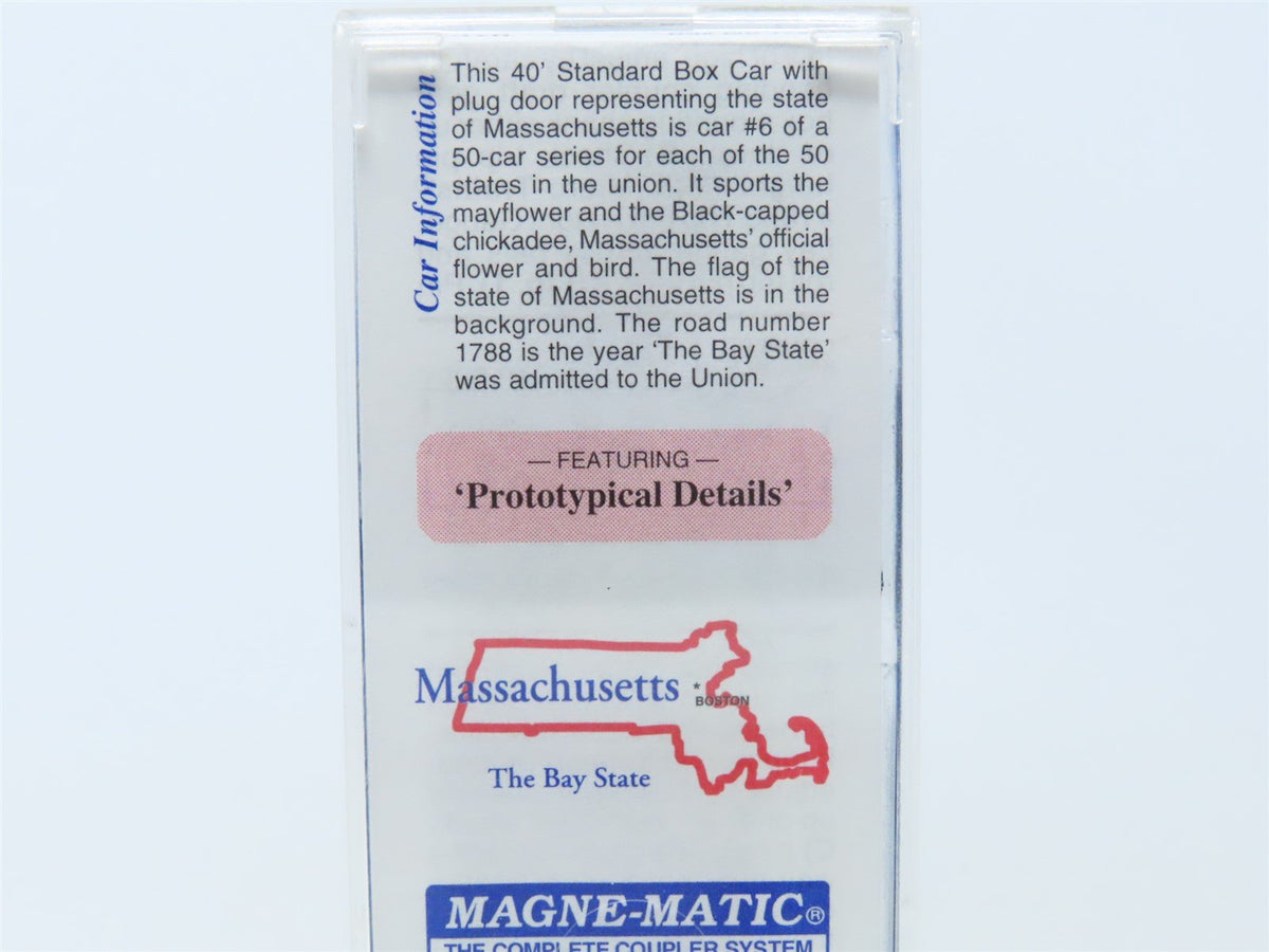 N Scale Micro-Trains MTL 21370 MA Massachusetts State 40&#39; Box Car #1788