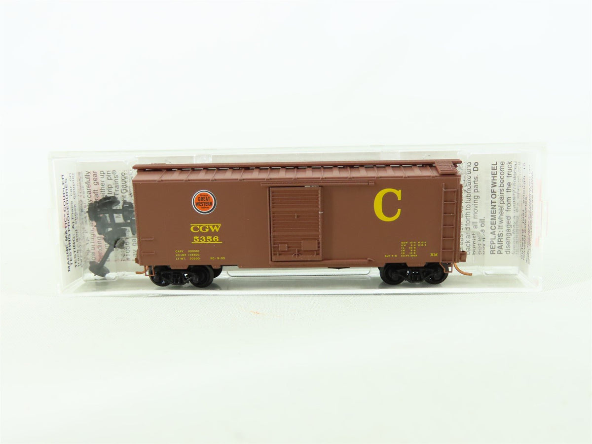 N Scale Micro-Trains MTL 02000736 CGW Chicago Great Western 40&#39; Boxcar #5356