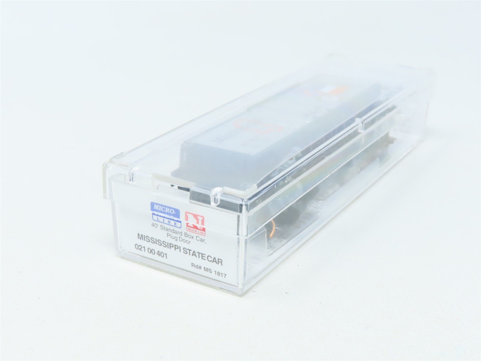N Micro-Trains MTL 02100401 MS Mississippi State 40' Plug Door Box Car #1817