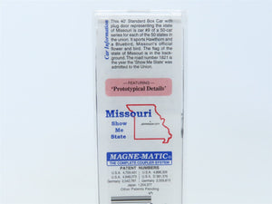 N Scale Micro-Trains MTL 21373 MO Missouri State 40' Plug Door Box Car #1821