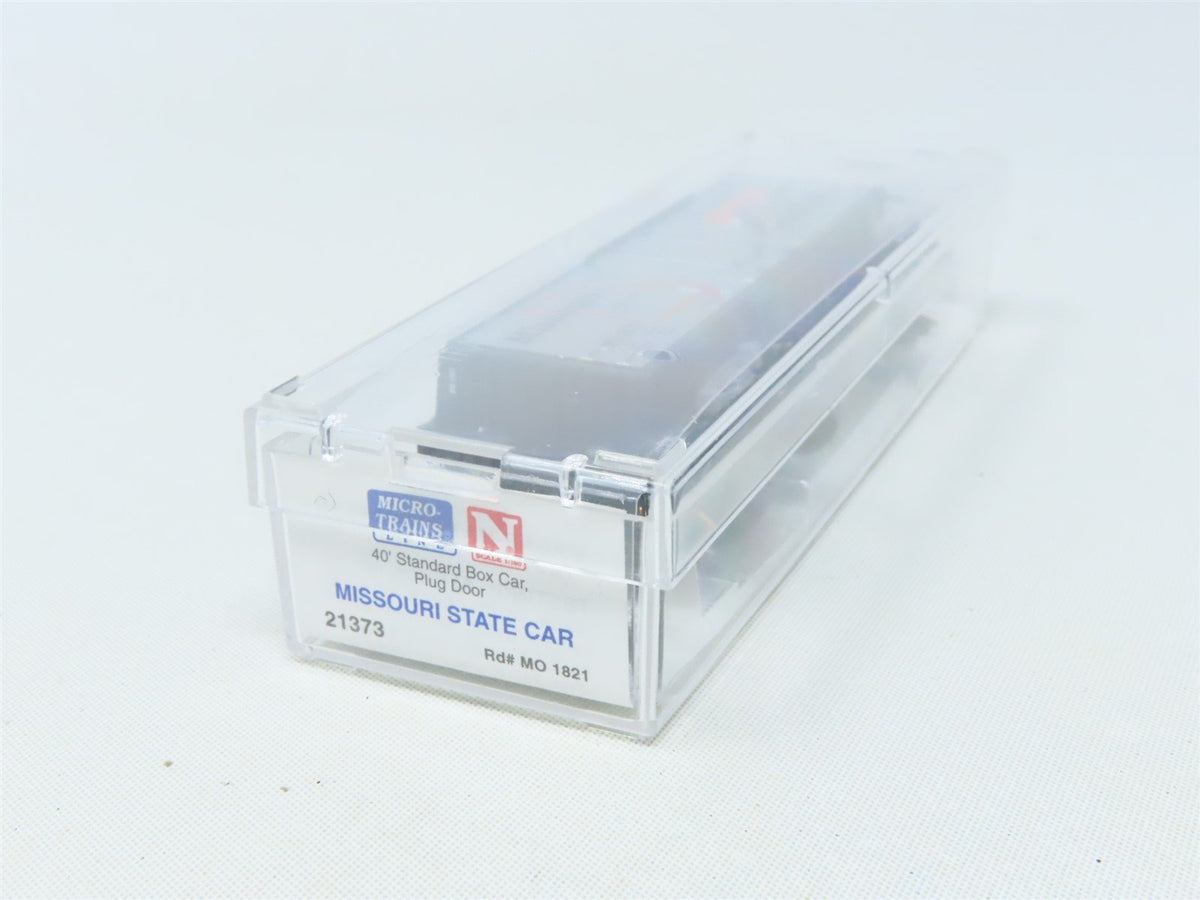 N Scale Micro-Trains MTL 21373 MO Missouri State 40&#39; Plug Door Box Car #1821