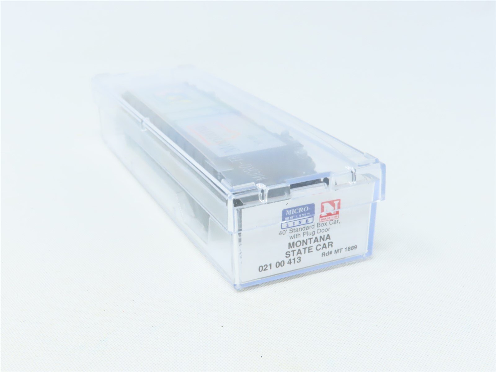 N Scale Micro-Trains MTL 02100413 MT Montana State 40' Plug Door Box Car #1889