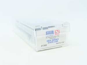 N Scale Micro-Trains MTL 21382 NJ New Jersey State 40' Plug Door Box Car #1787