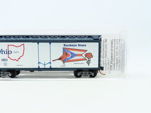 N Scale Micro-Trains MTL 02100389 OH Ohio State 40' Plug Door Box Car #1803