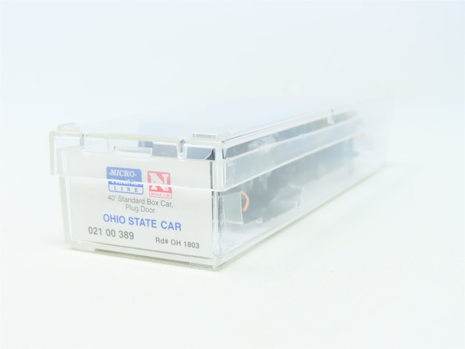N Scale Micro-Trains MTL 02100389 OH Ohio State 40' Plug Door Box Car #1803