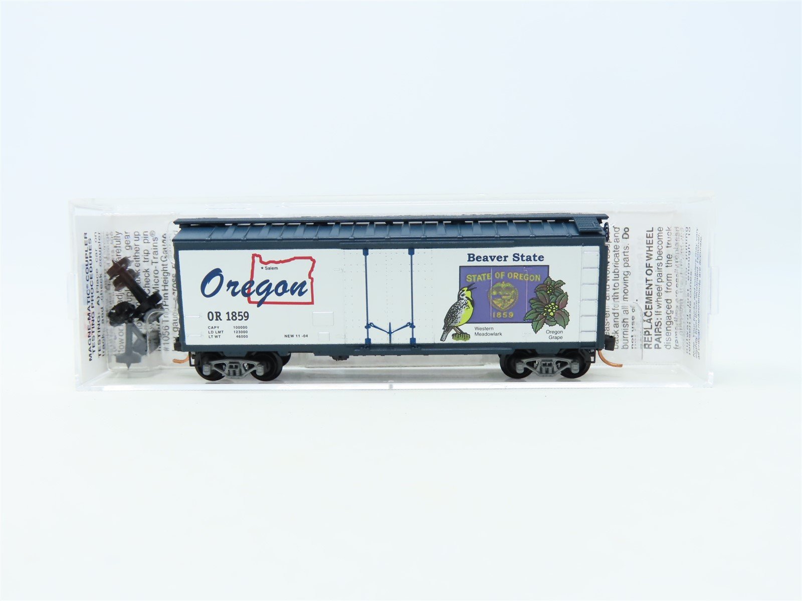 N Scale Micro-Trains MTL 21384 OR Oregon State 40' Plug Door Box Car #1859