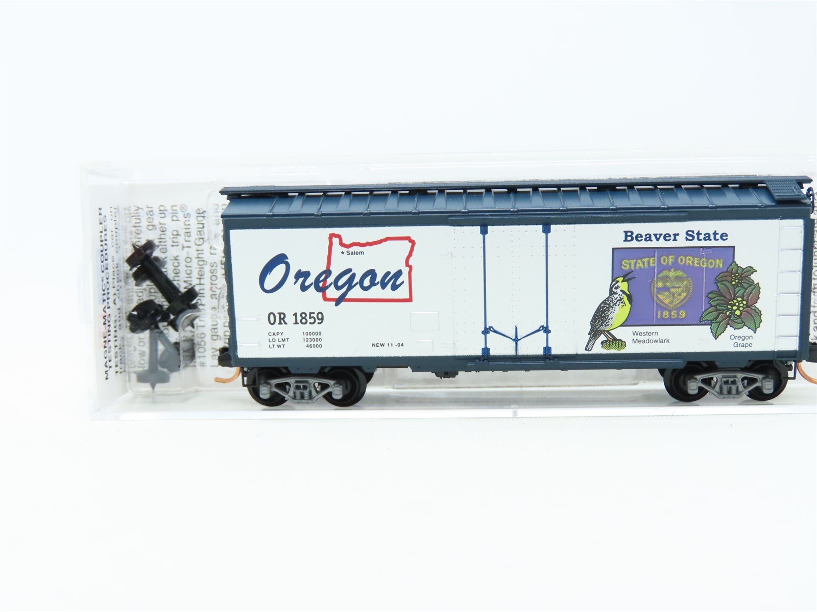 N Scale Micro-Trains MTL 21384 OR Oregon State 40' Plug Door Box Car #1859