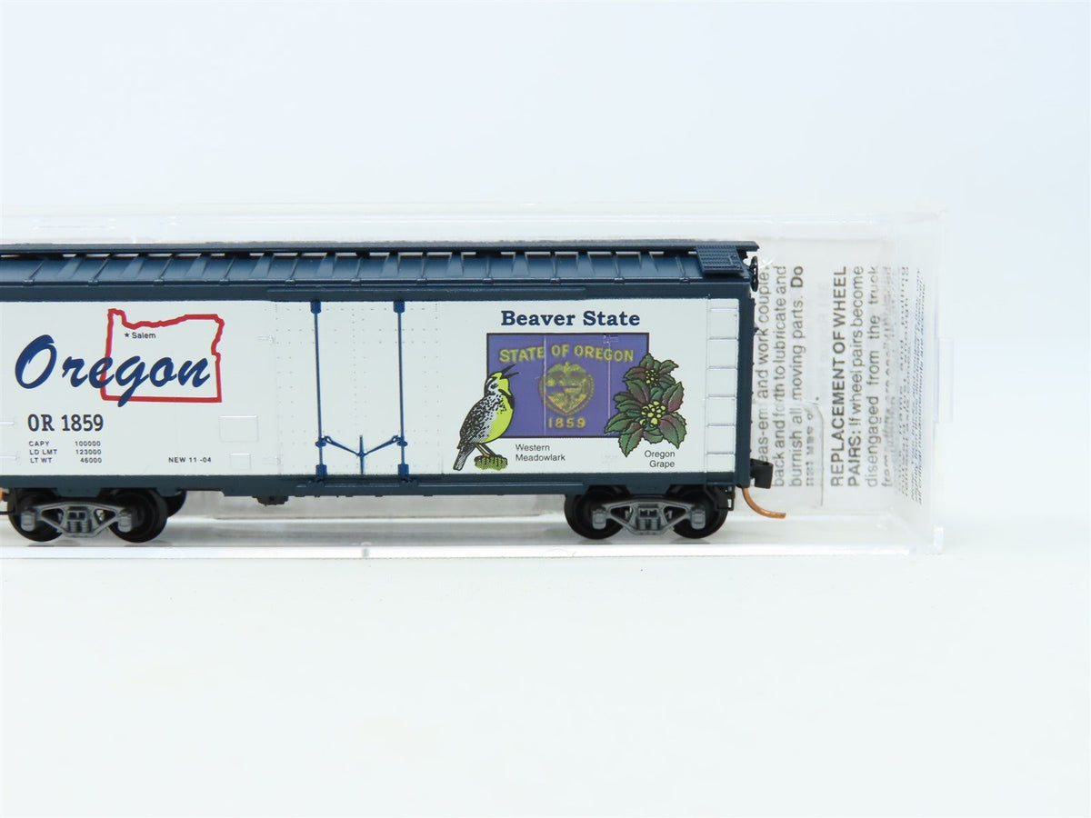 N Scale Micro-Trains MTL 21384 OR Oregon State 40&#39; Plug Door Box Car #1859