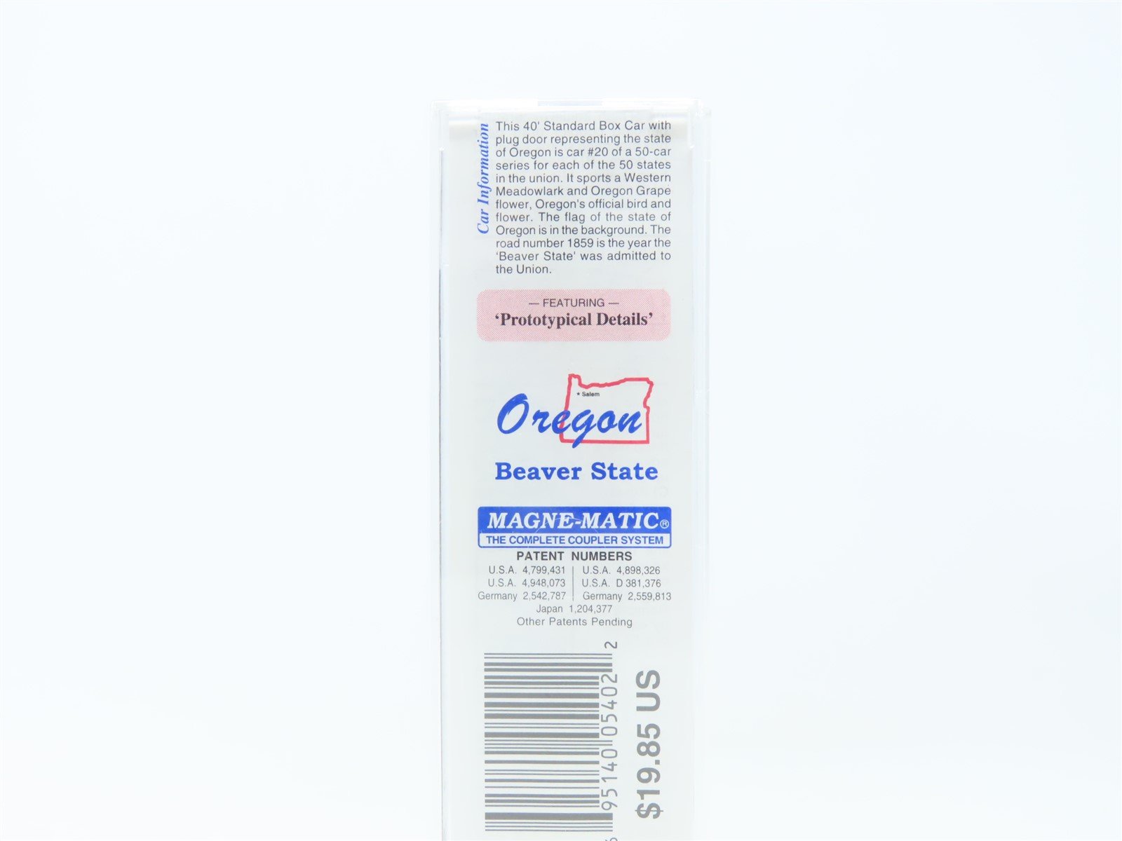 N Scale Micro-Trains MTL 21384 OR Oregon State 40' Plug Door Box Car #1859