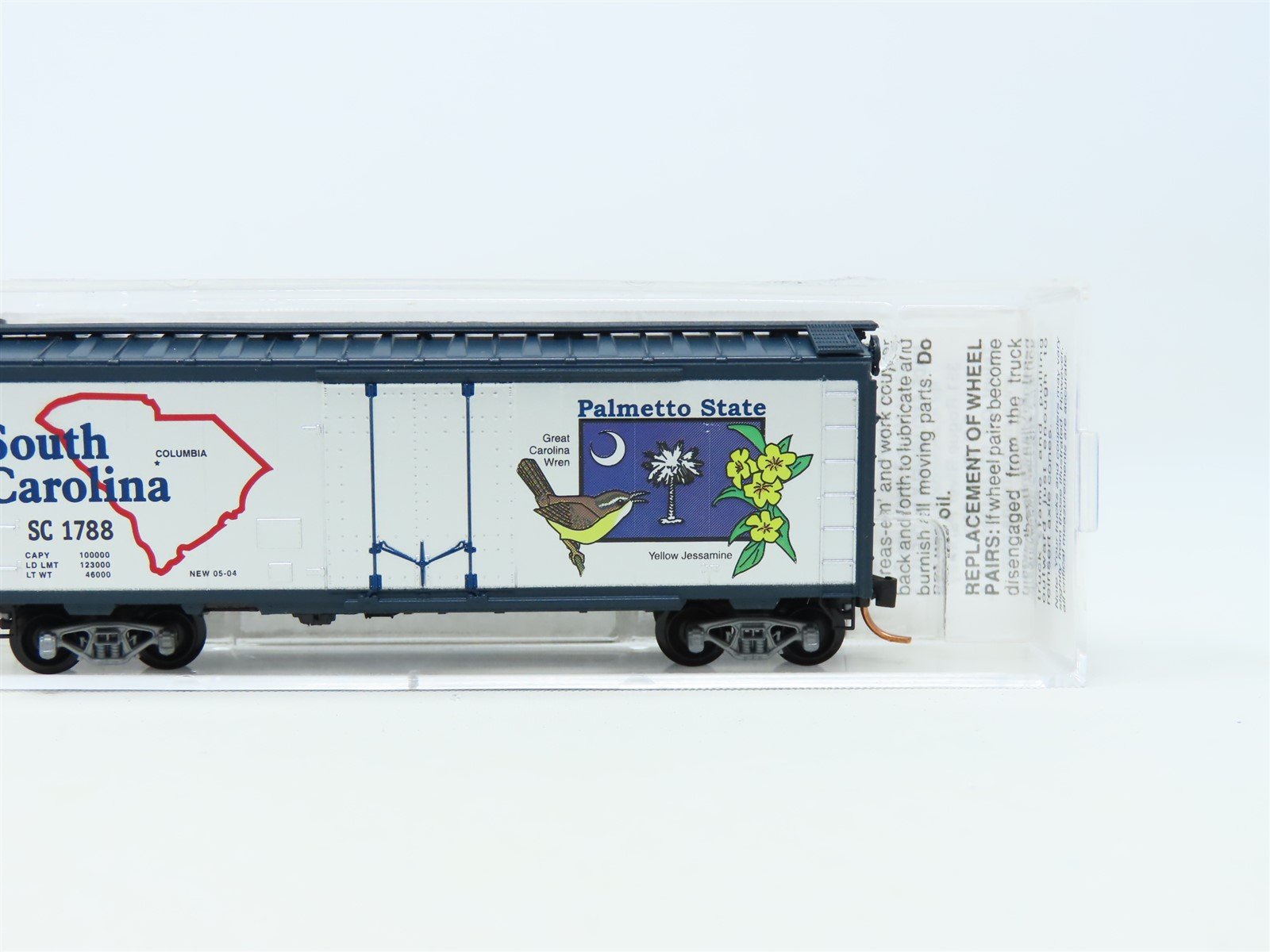 N Scale Micro-Trains MTL 21378 SC South Carolina State Plug Door Box Car #1788