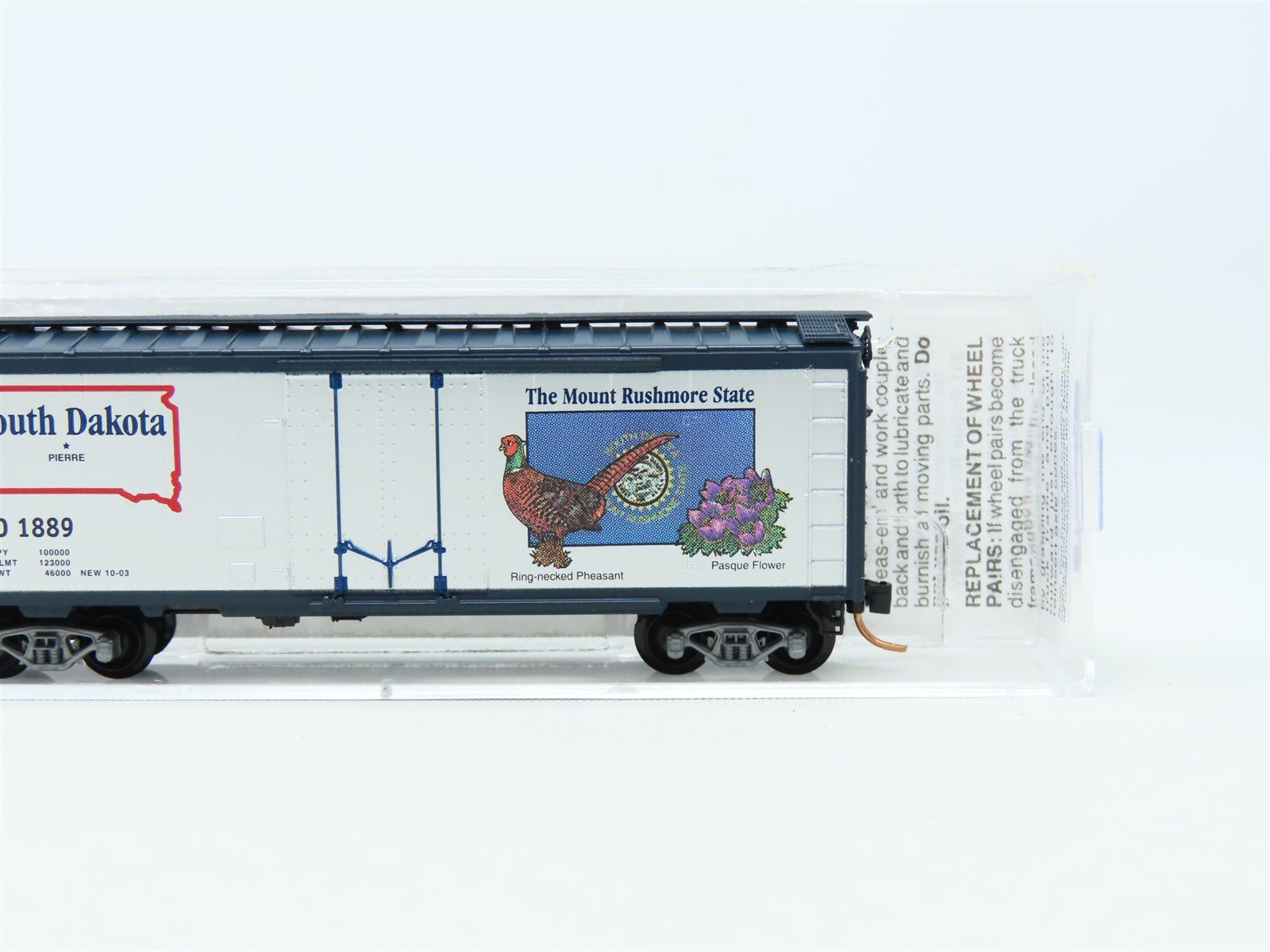 N Scale Micro-Trains MTL 21371 SD South Dakota State 40' Plug Door Box Car #1889