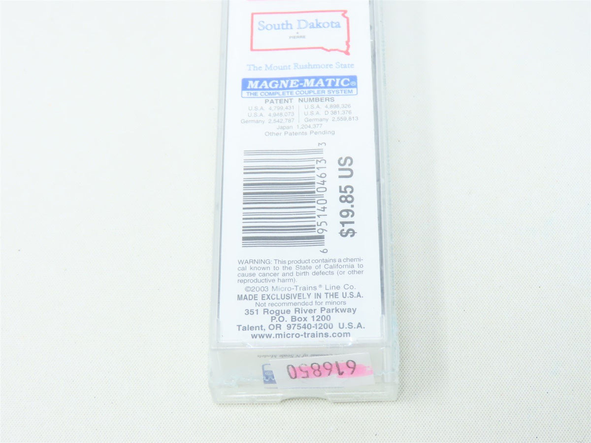 N Micro-Trains MTL 21371 SD South Dakota State &#39; Plug Door Box Car #1889-Sealed