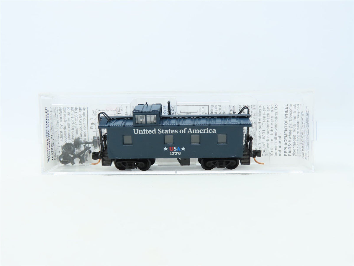 N Scale Micro-Trains MTL 10000240 USA State Offset Cupola Steel Caboose #1776