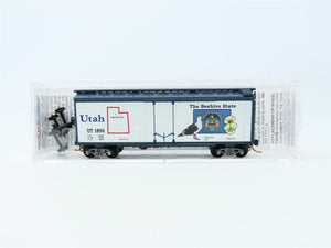 N Scale Micro-Trains MTL 02100391 UT Utah State 40' Plug Door Box Car #1896