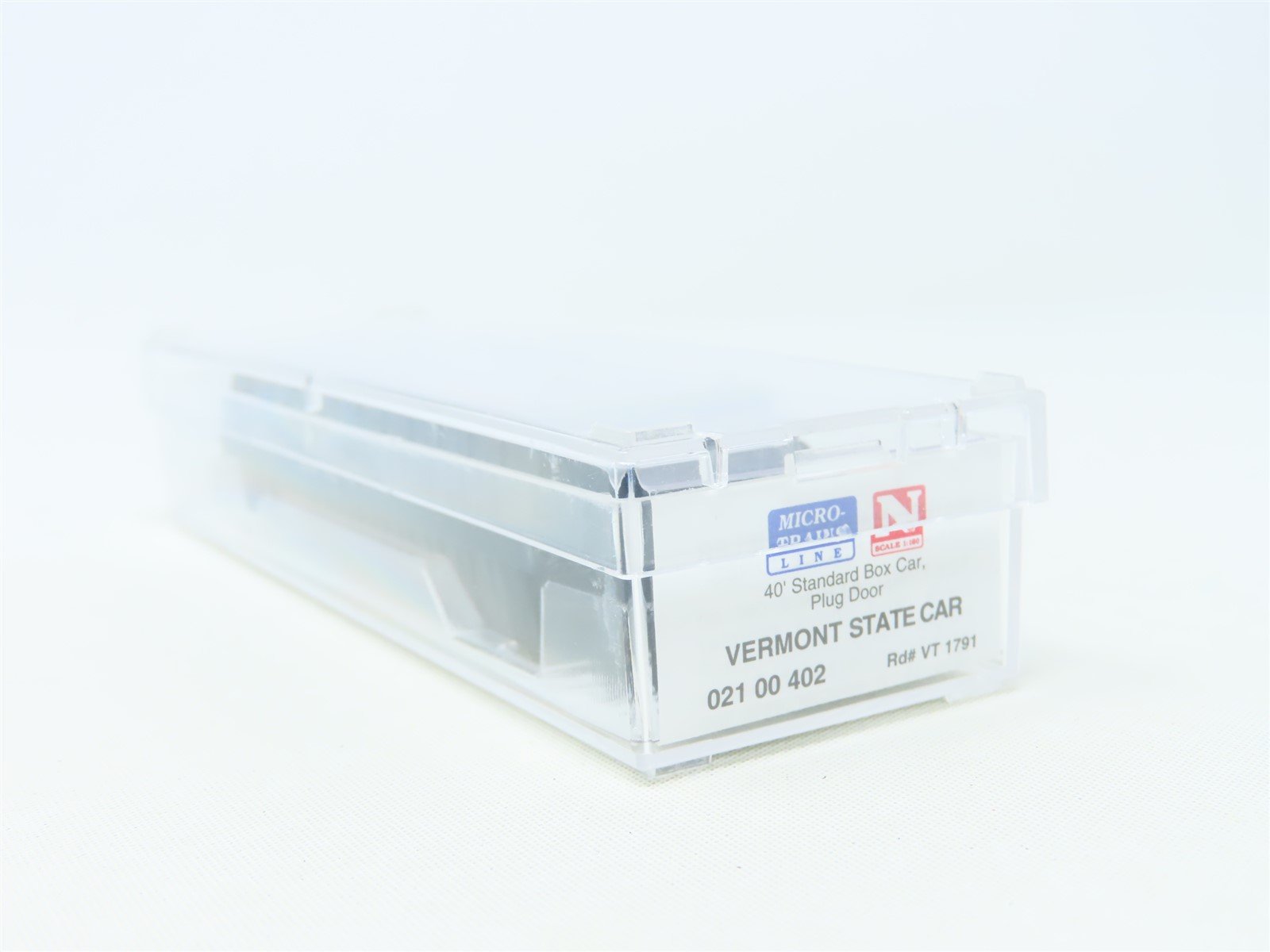 N Scale Micro-Trains MTL 02100402 VT Vermont State 40' Plug Door Box Car #1791