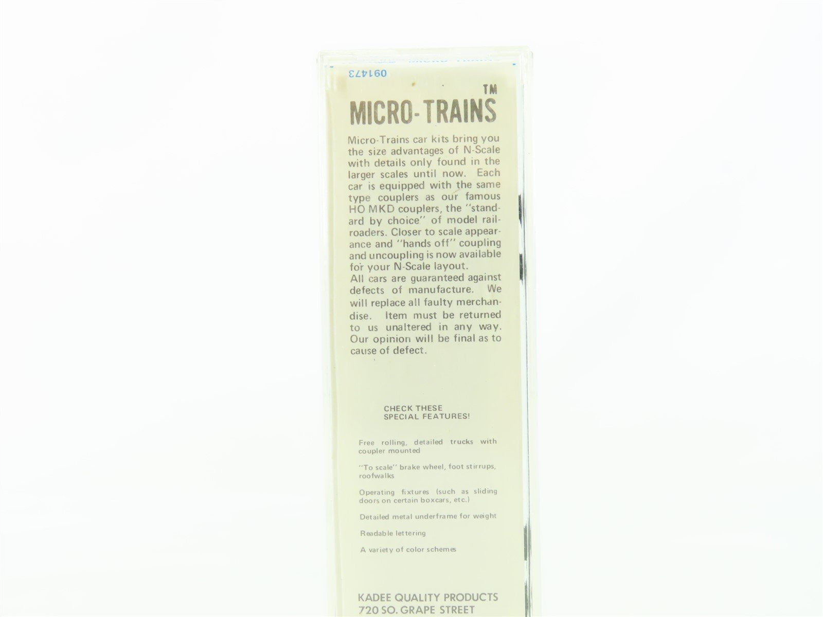 N Micro-Trains MTL/Kadee 21190 GN Big Sky Blue 40' Boxcar #7000 - Blue Label