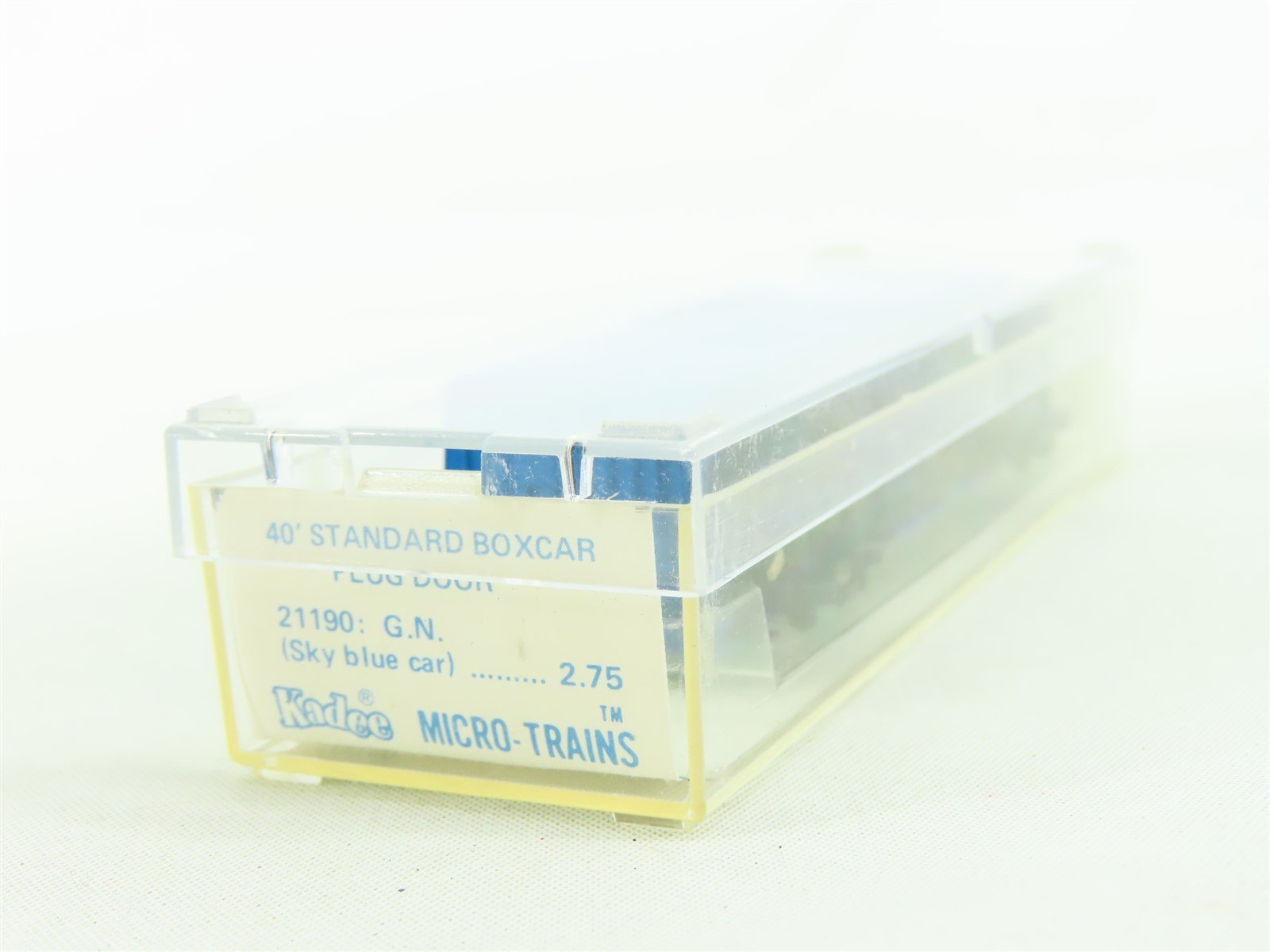 N Micro-Trains MTL/Kadee 21190 GN Big Sky Blue 40' Boxcar #7000 - Blue Label