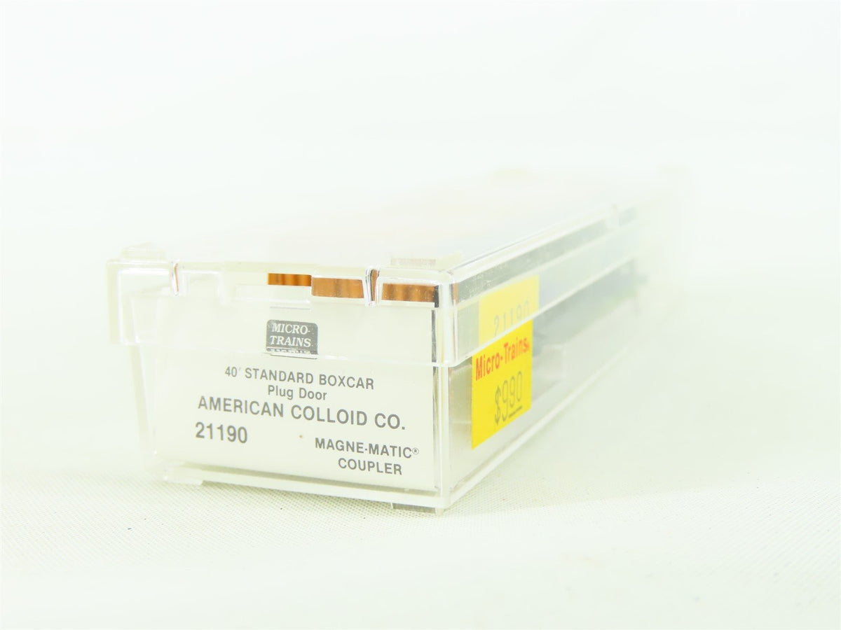 N Scale Micro-Trains MTL 21190 LOVX American Colloid Co 40&#39; Boxcar #9116