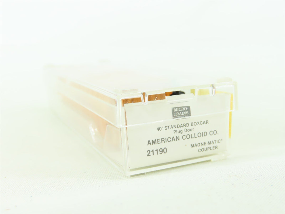 N Scale Micro-Trains MTL 21190 LOVX American Colloid Co 40&#39; Boxcar #9116