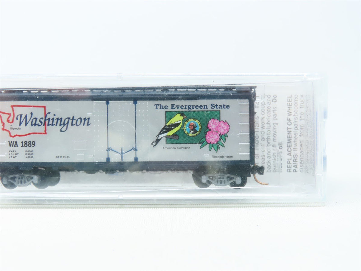 N Scale Micro-Trains MTL 02100393 WA Washington State 40&#39; Box Car #1889 Sealed