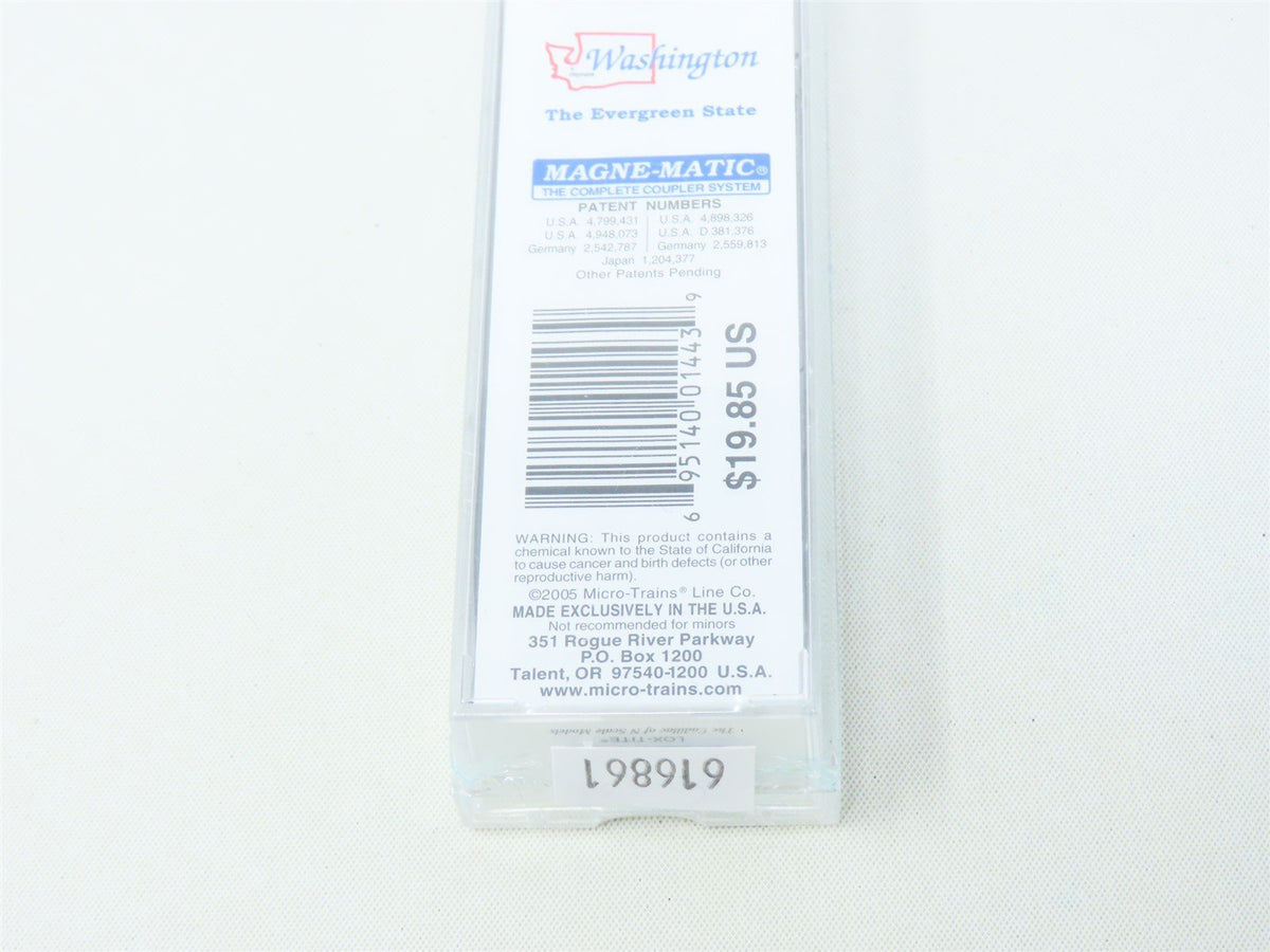 N Scale Micro-Trains MTL 02100393 WA Washington State 40&#39; Box Car #1889 Sealed
