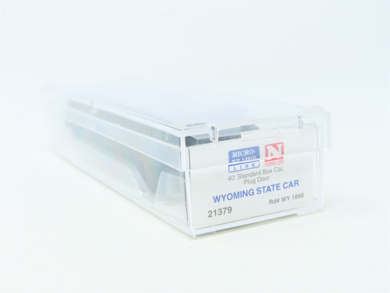 N Scale Micro-Trains MTL 21379 WY Wyoming State 40' Plug Door Box Car #1890