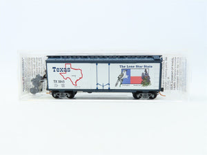 N Scale Micro-Trains MTL 21374 TX Texas State 40' Plug Door Box Car #1845