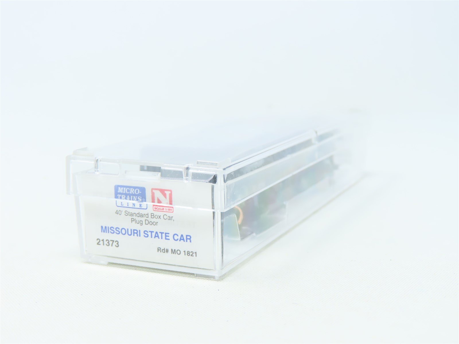 N Scale Micro-Trains MTL 21373 MO Missouri State 40' Plug Door Box Car #1821