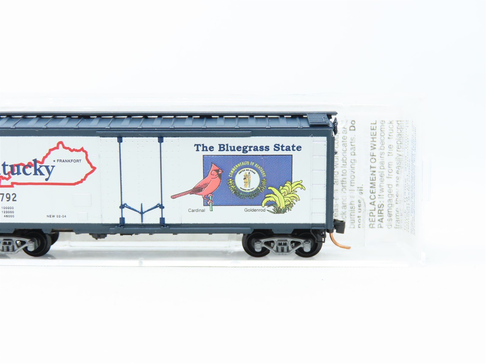 N Scale Micro-Trains MTL 21375 KY Kentucky State 40' Plug Door Box Car #1792