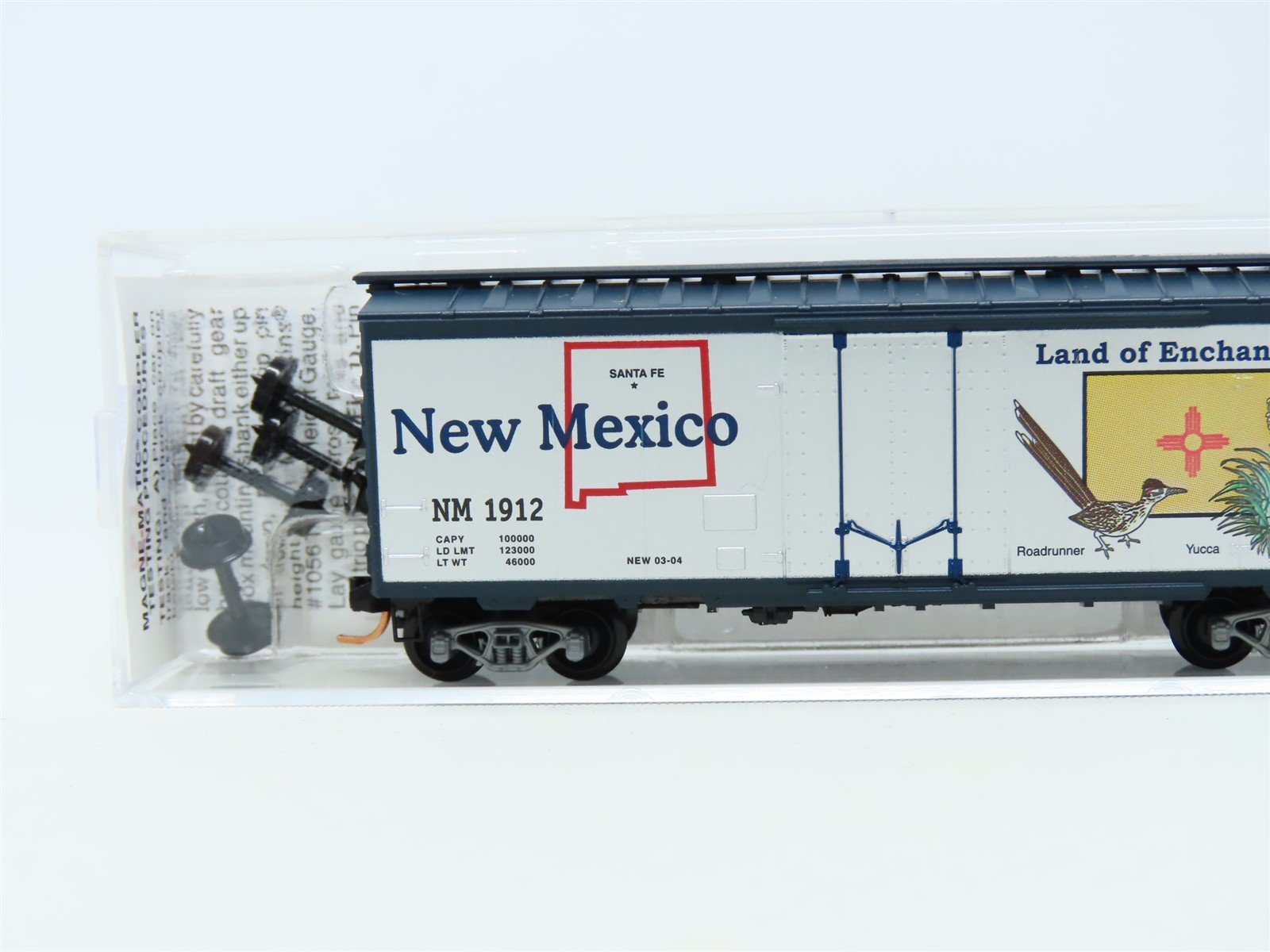 N Scale Micro-Trains MTL 21376 NM New Mexico State 40' Plug Door Box Car #1912
