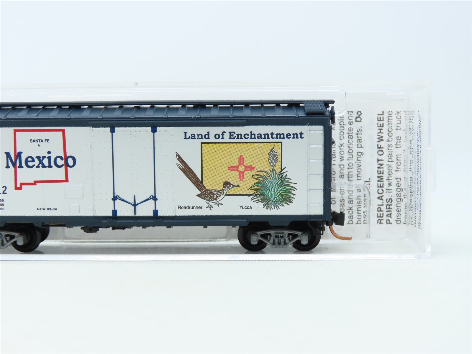 N Scale Micro-Trains MTL 21376 NM New Mexico State 40' Plug Door Box Car #1912