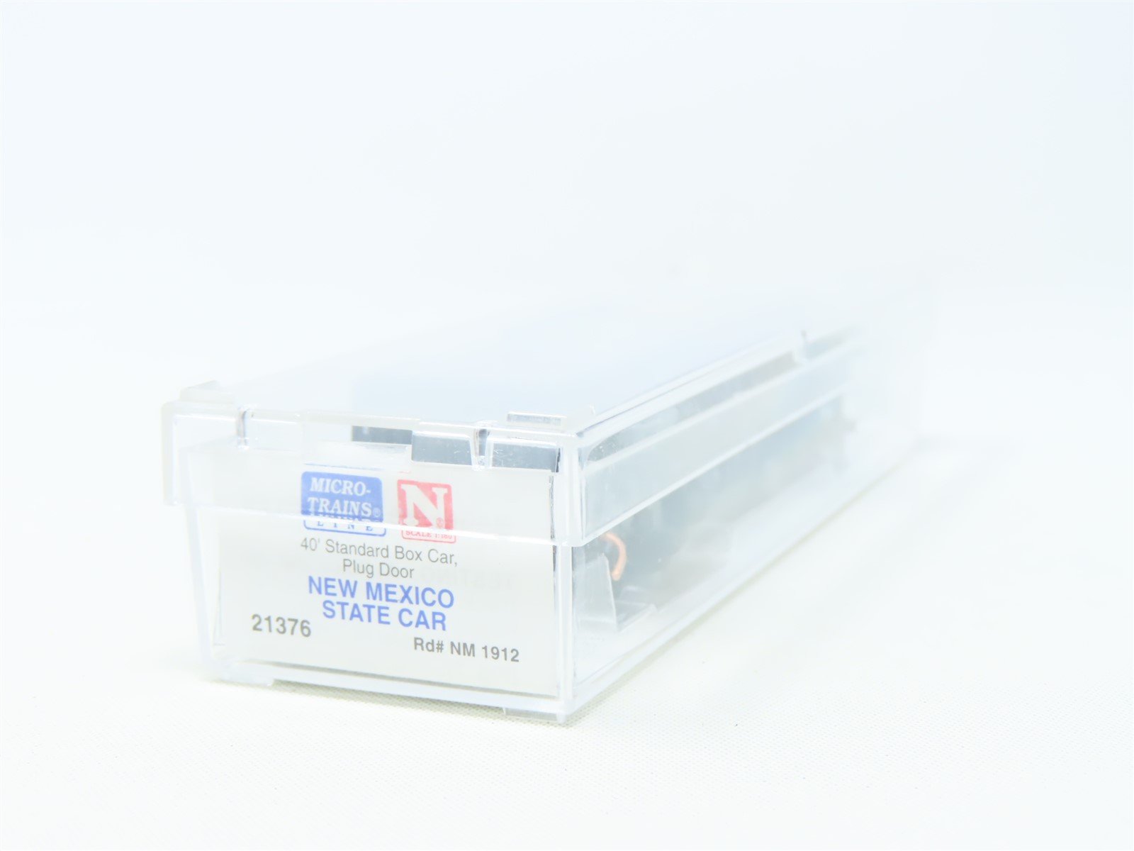 N Scale Micro-Trains MTL 21376 NM New Mexico State 40' Plug Door Box Car #1912