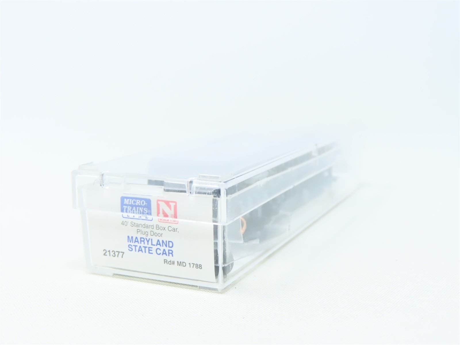 N Scale Micro-Trains MTL 21377 MD Maryland State 40' Plug Door Box Car #1788