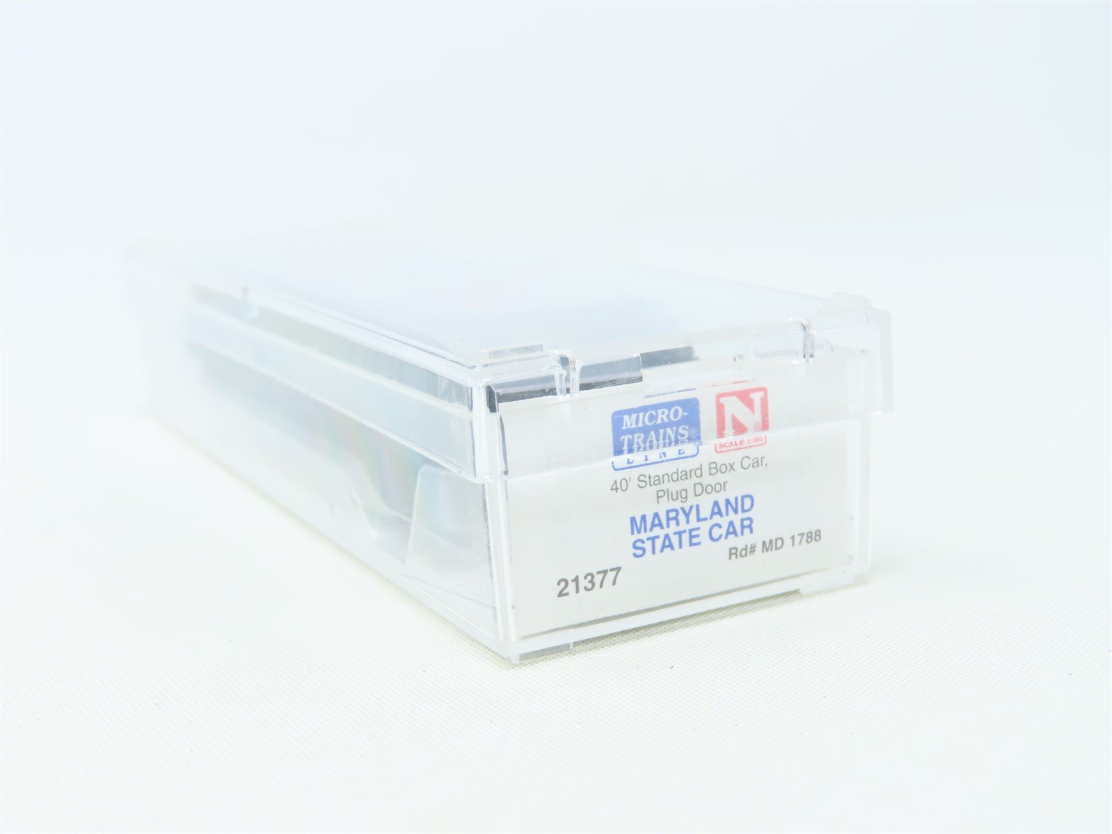 N Scale Micro-Trains MTL 21377 MD Maryland State 40' Plug Door Box Car #1788