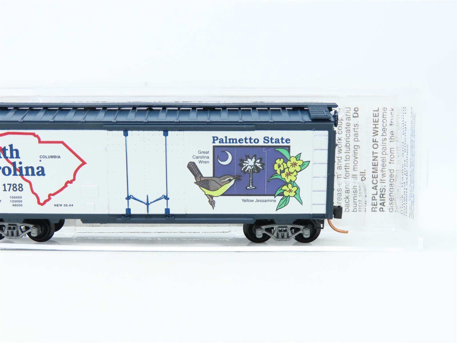 N Scale Micro-Trains MTL 21378 SC South Carolina State 40' Box Car 1788