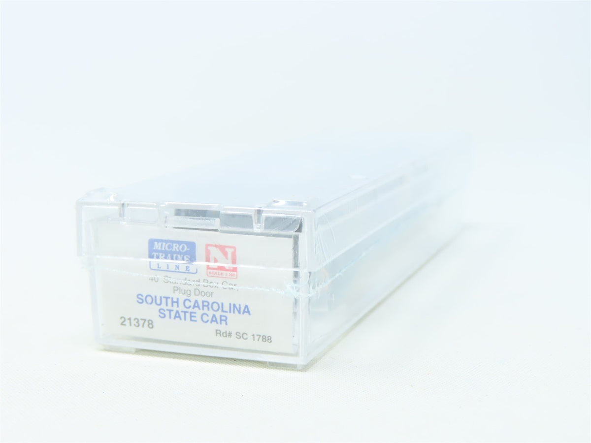 N Scale Micro-Trains MTL 21378 SC South Carolina State 40&#39; Box Car #1788 Sealed