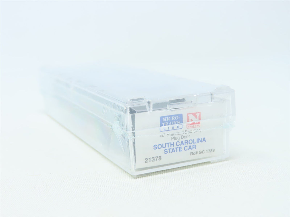 N Scale Micro-Trains MTL 21378 SC South Carolina State 40&#39; Box Car #1788 Sealed