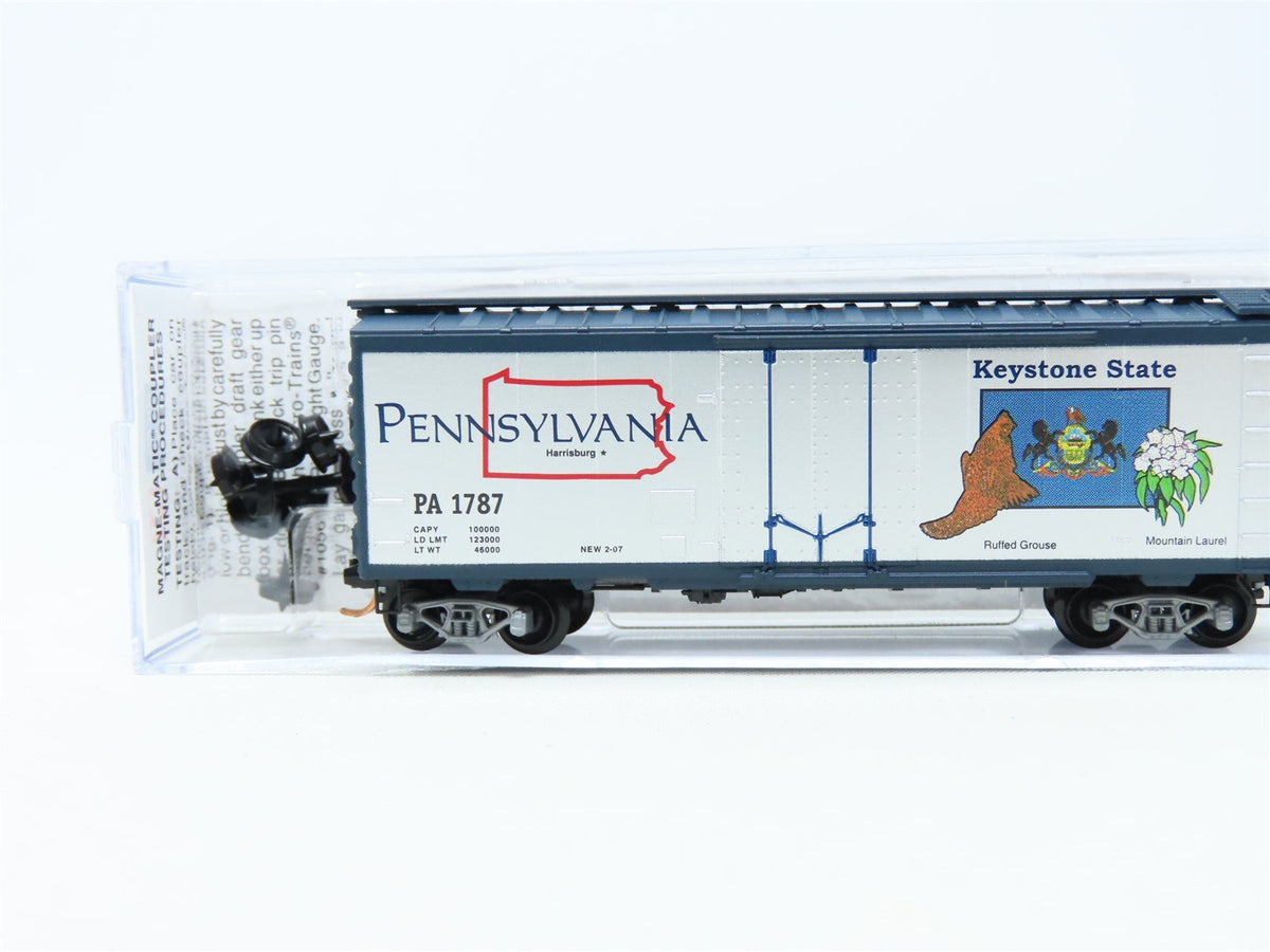 N Scale Micro-Trains MTL 02100410 PA Pennsylvania State 40&#39; Box Car #1787