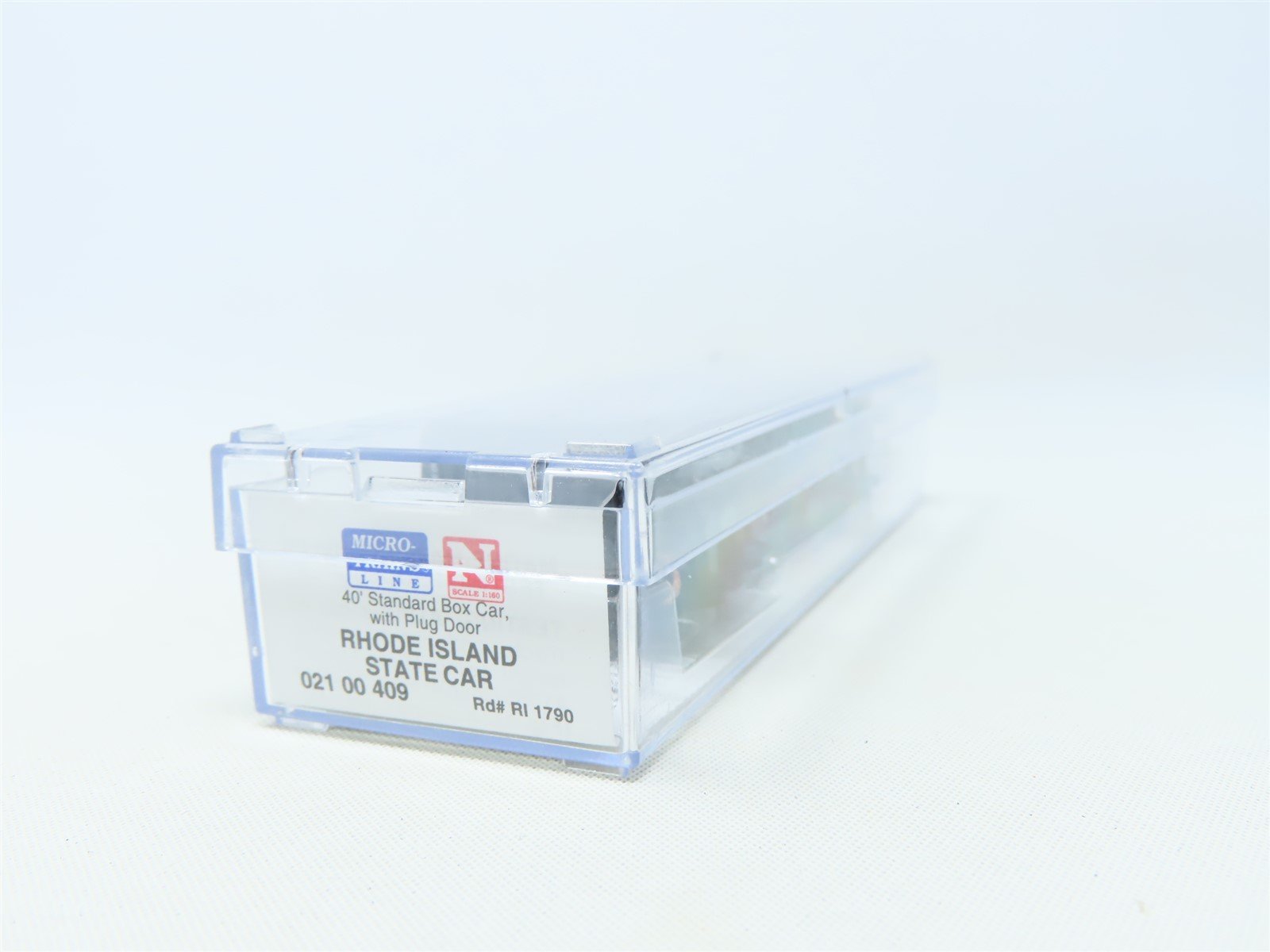 N Scale Micro-Trains MTL 02100409 RI Rhode Island State 40' Box Car #1790