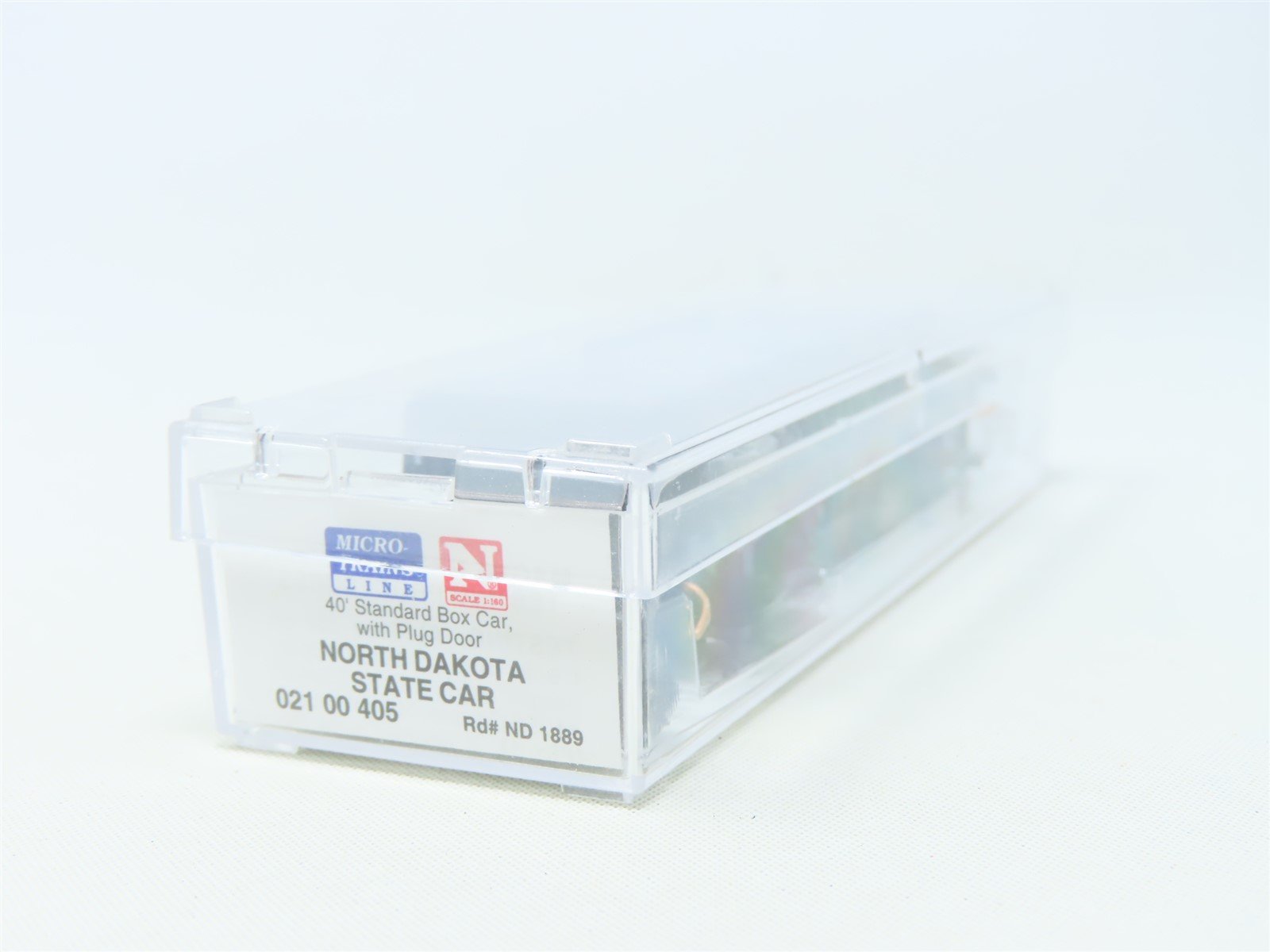 N Scale Micro-Trains MTL 02100405 ND North Dakota State 40' Box Car #1889