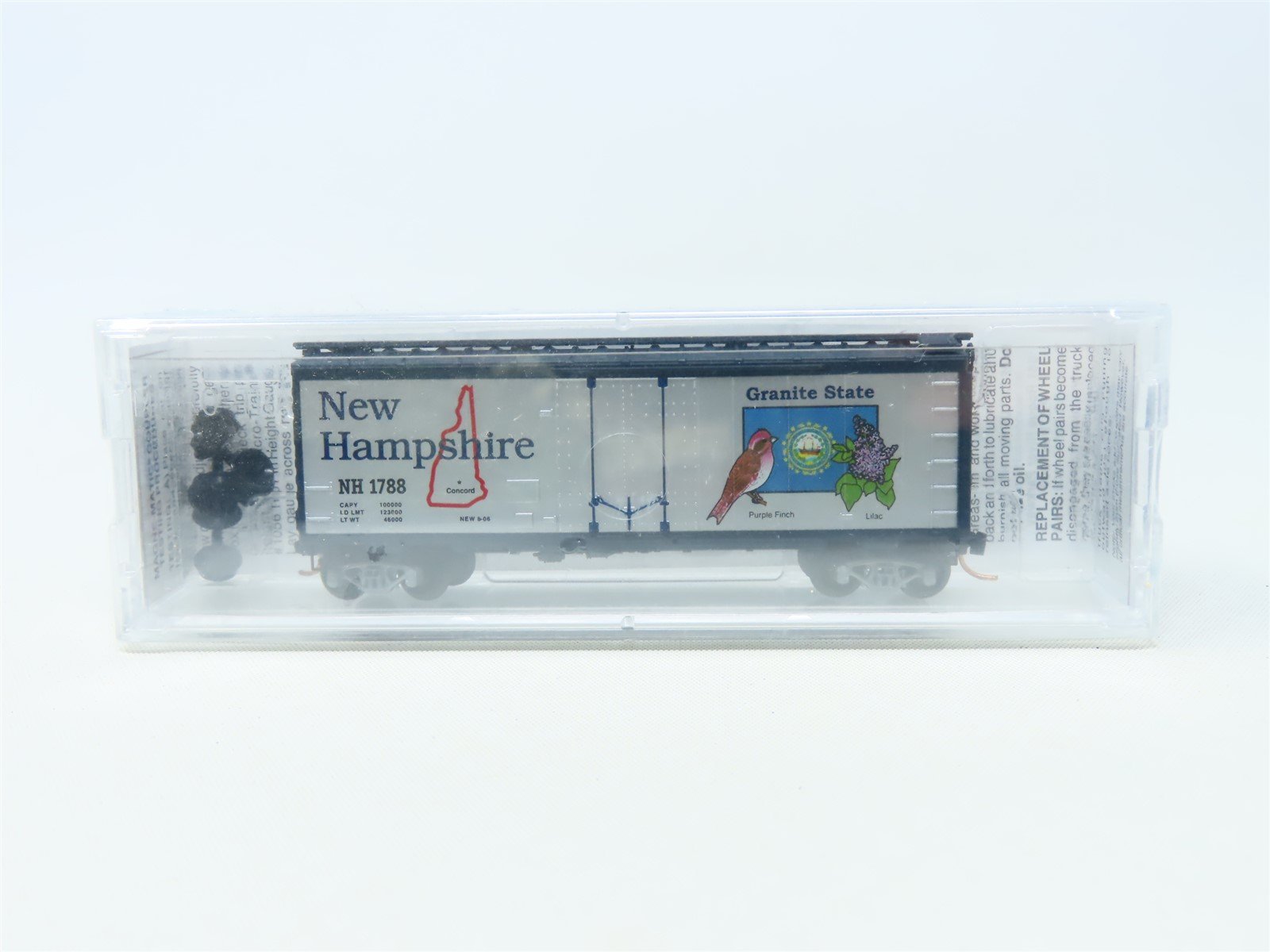 N Scale Micro-Trains MTL 02100404 NH New Hampshire State 40' Box Car 1788 Sealed