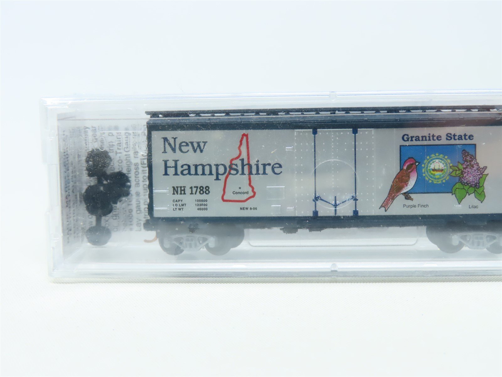 N Scale Micro-Trains MTL 02100404 NH New Hampshire State 40' Box Car 1788 Sealed