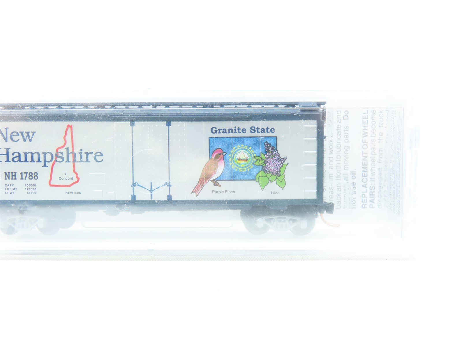 N Scale Micro-Trains MTL 02100404 NH New Hampshire State 40' Box Car 1788 Sealed