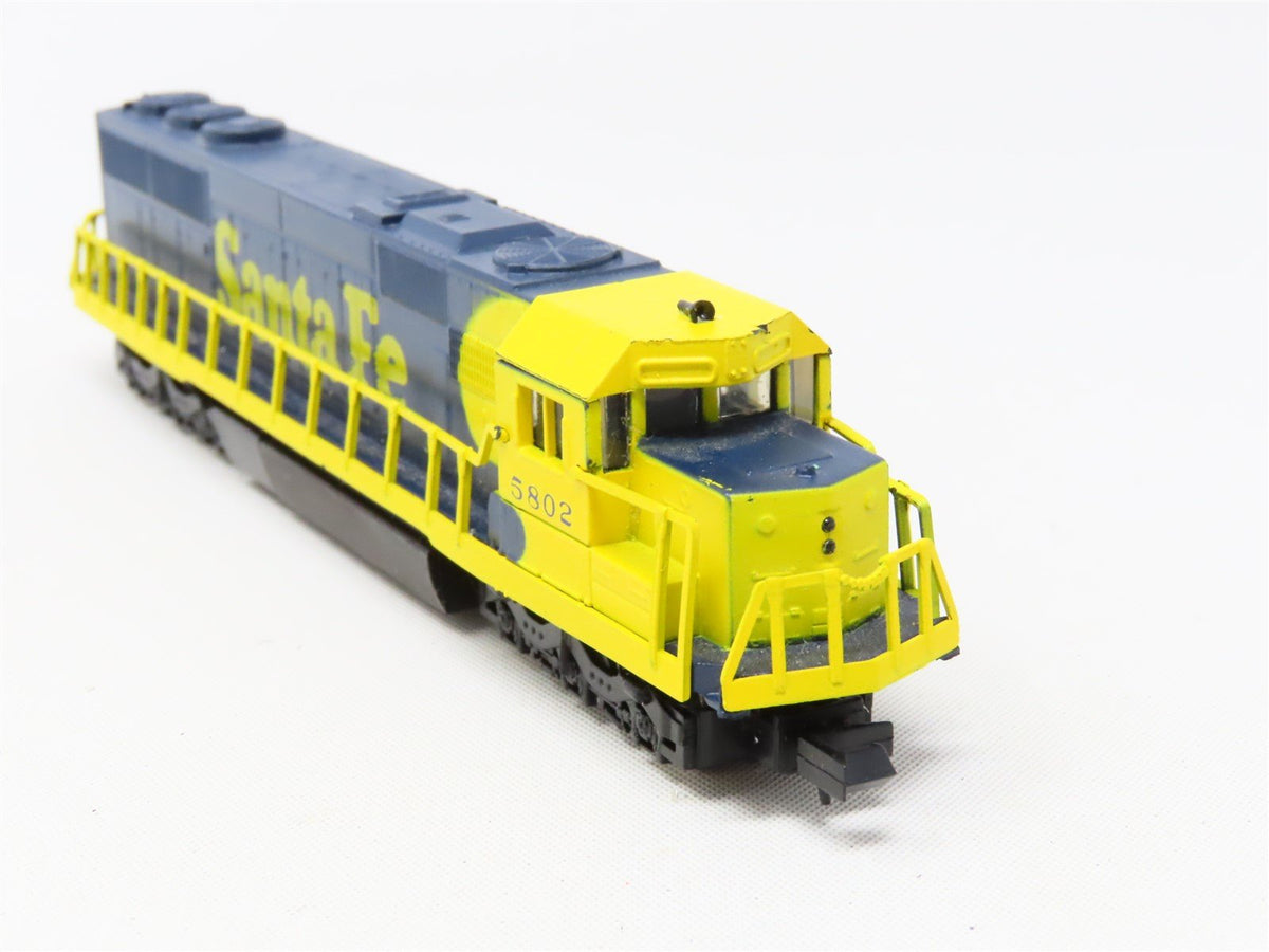 N Scale Con-Cor 0001-02655 ATSF Santa Fe SD50 Diesel Locomotive #5802